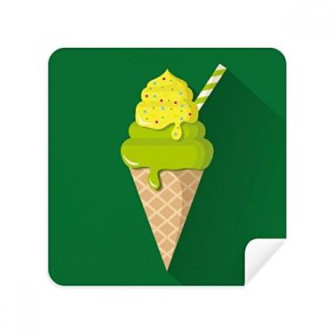 Imagem de Green Matcha Cones de sorvete Copos de picolé, tecido de camurça, 2 unidades
