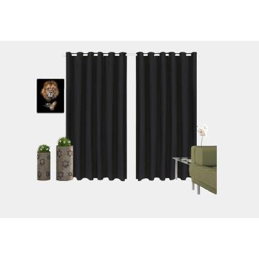 Imagem de Cortina Corta Luz 100% Blackout Porta/Janela 2,80x2,80 Cores