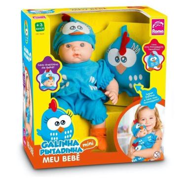 Imagem de Boneca Galinha Pintadinha Meu Bebê Roma Brinquedos