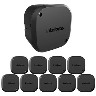 Imagem de Kit 10 Caixas de Passagem Plástica Câmeras Bullet/Dome Interno VBOX 1100 Black Intelbras