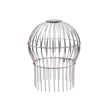 Imagem de Homyl Filtros de proteção globo para calha de telhado, bico de aço inoxidável para drenos de folha, descarga de água da chuva, 140 mm