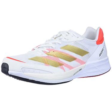 Imagem de adidas Adizero Adios 6, Branco/dourado metálico/vermelho solar, 9.5