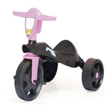Imagem de Triciclo Infantil New Speed Preto Com Rosa Homeplay
