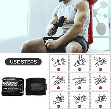 Imagem de Tingpai 3 Metros Boxe Hand W ps Luvas internas Alças de apoio de pulso Elástico ajustável Ki Boxing Muay ai Punching T ining Handw ps Esportes sob mitenes Proteção de mão de pulso