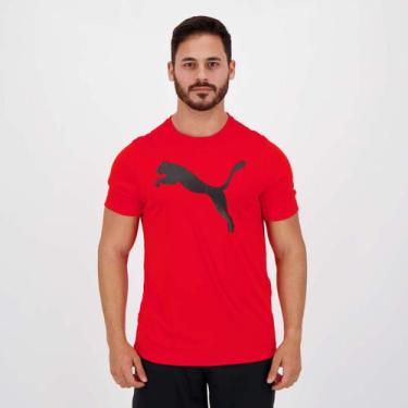 Imagem de Camiseta Puma Active Big Logo Vermelha