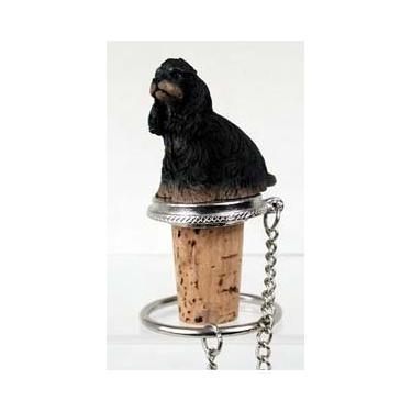 Imagem de Cocker Spaniel Bottle Stopper (Black & Tan)