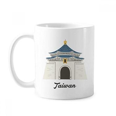 Imagem de Taiwan Travel Chiang Kai-shek Memorial Hall Caneca Cerâmica Café Porcelana Utensílios de Mesa