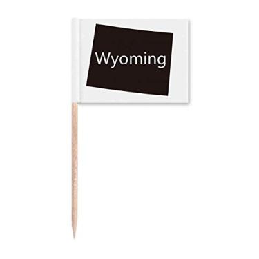 Imagem de Wyoming The United States Of America Toothpick Flags Marker Topper Party Decoration