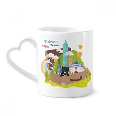 Imagem de Taiwan Travel 101 Building China Caneca café cerâmica copo de coração de vidro