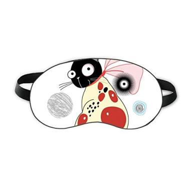 Imagem de Protetor de olho para dormir de gato fofo para amantes de animais de estimação capa macia para sombra noturna