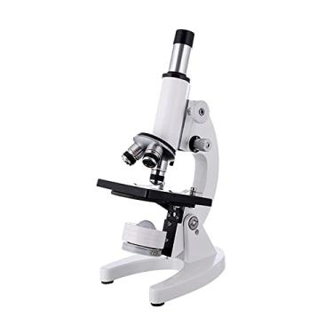 Imagem de Microscópio Composto - Microscópio LED de laboratório 40X com luzes LED, tampas de lâminas em branco e papel de limpeza de lentes para ensino doméstico de laboratório escolar /1386 (Color : Onecolor