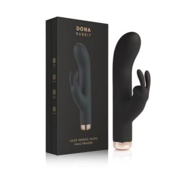 Imagem de Vibrador E Estimulador Multivelocidade Recarregável Dona Rabbit - A Só