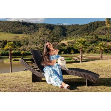 Imagem de 01 Chaise Espreguiçadeira De Aluminio E Fibra Para Piscina