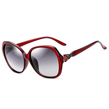 Imagem de Oculos de Sol Feminino VEITHDIA Degradê Luxuoso Lentes Polarizada com Proteção Uv400 (C2)