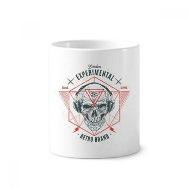 Imagem de Porta-caneta de tatuagem indiana de esqueleto Sacrifice Totem com suporte de cerâmica