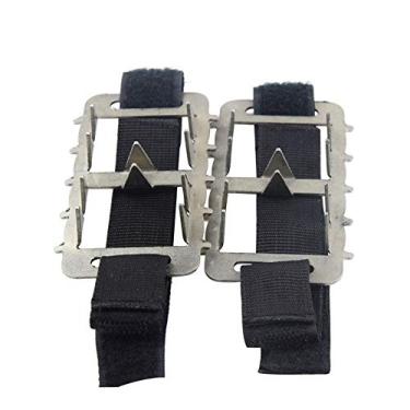 Imagem de C/H Crampon Tração de Tração Antiderrapante Garras Crampons Spikes10 Pontos Chuteiras para Calçados para Caminhadas, Corridas, Caminhadas, Alpinismo Gelo Neve