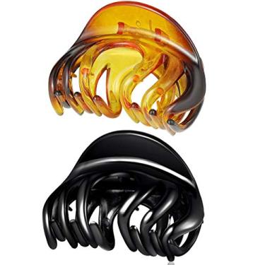 Imagem de Clipes de cabelo de plástico grande ACCGLORY para mulheres com cabelo grosso, Octopus