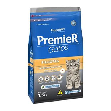 Imagem de Ração Premier Ambientes Internos para Gatos - 1,5kg Premier Pet Filhotes - Sabor Frango