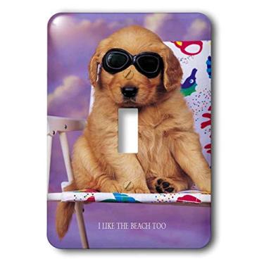 Imagem de 3dRose LLC lsp_23943_1 Buddy Beach Dog Interruptor único