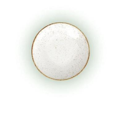 Imagem de Prato Sobremesa Rústico Marrom Porcelana Tramontina 