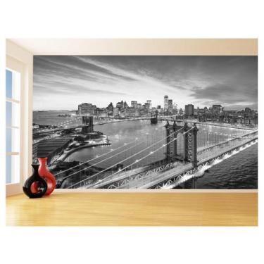 Imagem de Papel De Parede Cidade Ponte Prédios New York 3,5M Ncd280 - Você Decor
