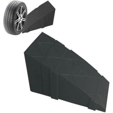 Imagem de Rampas De Meio-fio De Garagem, Rampa De Meio-fio Da Indústria Rampa De Limiar De Plástico Leve E Resistente Portátil Para Entrada De Automóveis, Doca De Carga, 12x20x14cm/4.7x7.9x5.5"