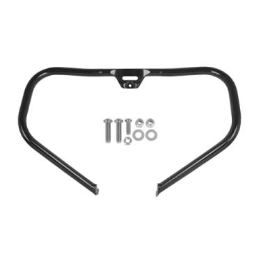 Imagem de WORLDMOTOP Protetor de motor Highway Crash Bar compatível com Heritage Sport Glide Softail Fat Boy FLST FLSTF Street Bob Low Rider 2018-2021 (preto)
