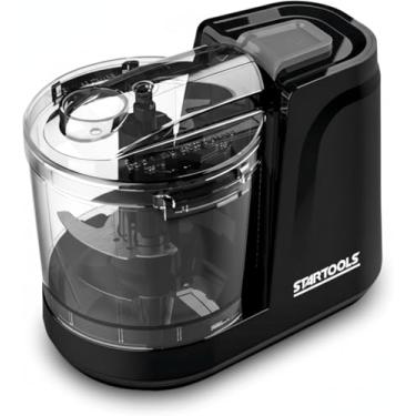 Imagem de Mini Processador Elétrico 100W 127V 350ml Preto Triturador Portátil Compacto para Alimentos, Alho e Temperos, Ideal para Cozinhas Domésticas