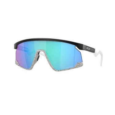 Imagem de Oakley Pacote de óculos de sol OO9280: OO 9280 BXTR 928003 Bxtr preto fosco Prizm safira e pequena coleira azul kit de acessórios