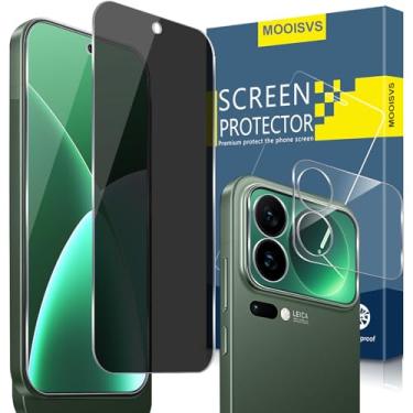 Imagem de [Pacote com 2 + 2] para Xaiomi 17 Pro Privacy Película de Vidro Temperado Amd Protetor de Lente de Câmera, Anti-Espião Dureza 9H Anti-Riscos Sem Bolhas