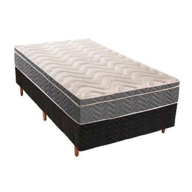 Imagem de  Cama Box Solteiro: Colchão Espuma Paropas D45/EP Anatômico Confort Mega Firme + Base C...