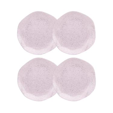 Imagem de Conjunto 4 Pratos de Sobremesa 21,5cm Ryo Pink Sand Porcelana Oxford