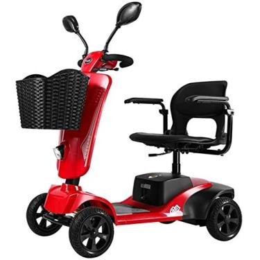 Imagem de KRASS Scooter Elétrico de 4 Rodas para Adultos Power Mobility Scooter Heavy Duty Seniors Travel Scooter, Dobrável, Corrimão Aberta, 4 Rodas Walker Para Idosos, Collector88