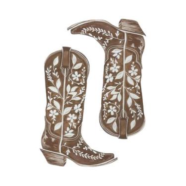 Imagem de Pôster Decorativo De Parede Em Tela Com Cavalo E Sela, Estilo Cowboy O