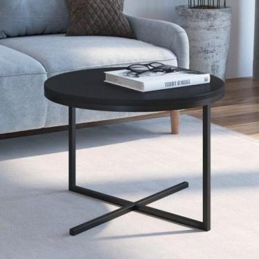 Imagem de Mesa Lateral Volpi Baixa Linha Complementos Preto - Artesano Móveis