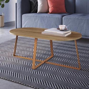 Imagem de Mesa de Centro Industrial Complementos Marrom - Artesano Móveis