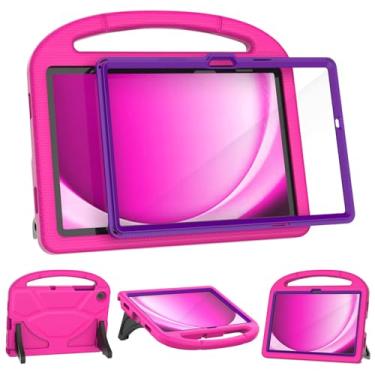 Imagem de VICVOL Capa infantil à prova de choque para Samsung Galaxy Tab A9+ 27.9 cm 2023 (SM-X210/X216/X218) | Capa resistente com suporte de alça com protetor de tela integrado, capas educativas para tablet