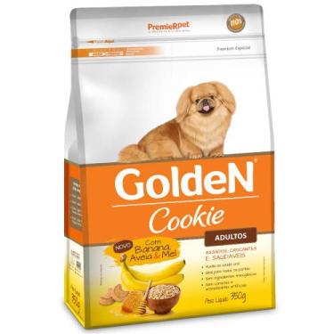 Imagem de Golden Cookie Para Cães Adultos Sabor Banana, Aveia e Mel 350g - Premi