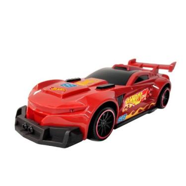 Imagem de Hot Wheels Carros Track Ripper Vermelho com Luz e Som 42CM Tamanho Multikids - BR2263