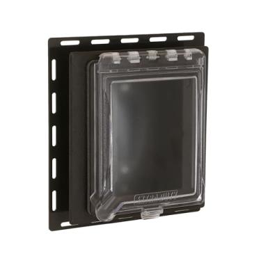 Imagem de HUBBELL MR420CZ Gabinete embutido para serviço extra 6 em 1 não metálico à prova de intempéries em uso, 1 aparelho, bronze