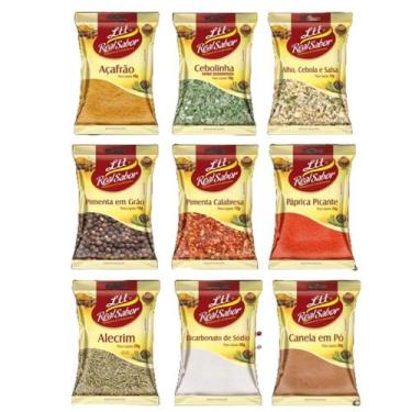 Imagem de Kit com 20 unidades de Temperos e Condimentos para sua Cozinha - lttal