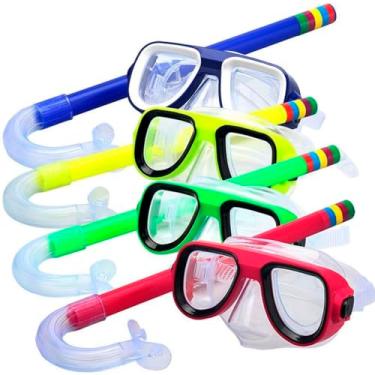 Imagem de Kit Mergulho Máscara E Snorkel Infantil Piscina Praia Férias