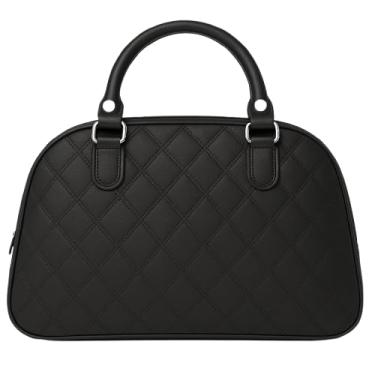 Imagem de Bolsa grande feminina em couro sint?tico, ideal para viagens, passeios e trabalho, auxiliar de mala de bordo (PRETO)