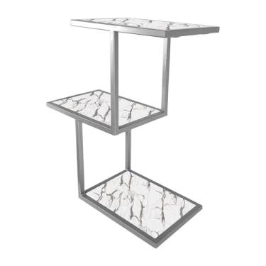 Imagem de Prateleira Nicho Para Decoração de Sala Quarto Canyon - Prata/vulcano