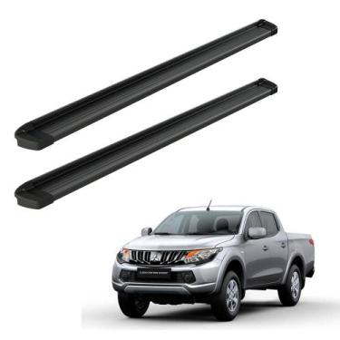 Imagem de Estribo L200 Triton 2017 2018 2019 Gls Cd Alumínio Preto - Bepo