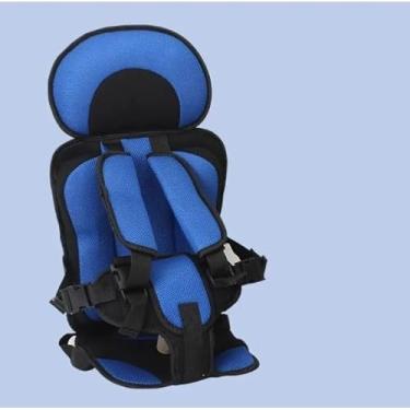 Imagem de Assento Portátil Infantil Acolchoado Respirável Para Crianças De 6 Meses a 5 Anos De Idade MS-901 (Azul Escuro/Preto)