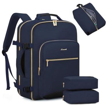 Imagem de Mochila de viagem LOVEVOOK 40L para mulheres e homens, laptop de 17", azul