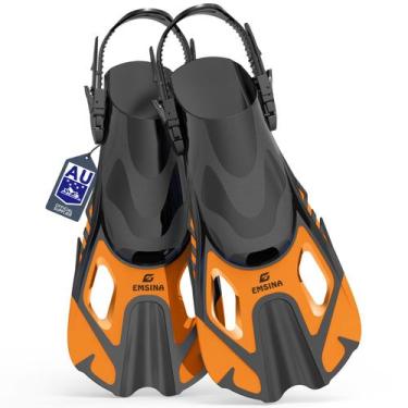 Imagem de Aletas de snorkel Emsina, fivelas ajustáveis, salto aberto, natação, b