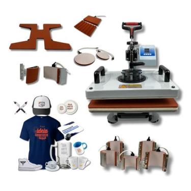 Imagem de Prensa Térmica 11 em 1 com Gaveta TudoPraFoto para Sublimação Transfer