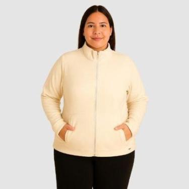 Imagem de Jaqueta Feminina Plus Size em Poliéster com Zíper e Bolsos Laterais-Feminino